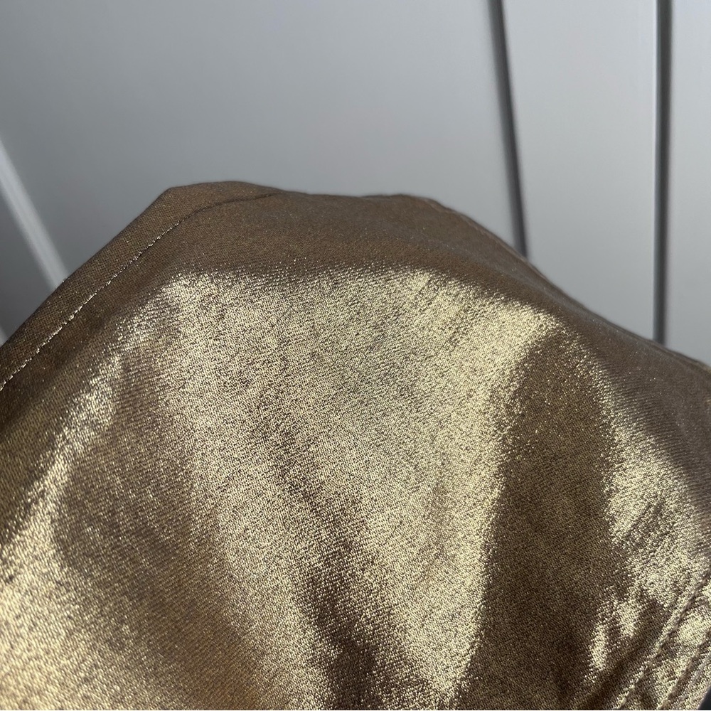 GAP NWT Metallic Gold Vintage Slim Jeans 28 - Picture 9 of 9